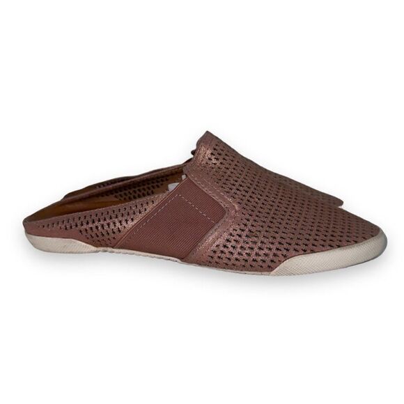 Frye Melanie Perf Slip-on Mules Rose Gold 3479198-RSG Women's 8.5M - Picture 4 of 10